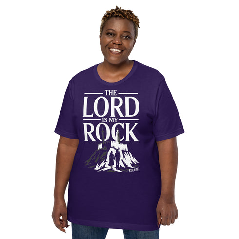 The Lord is My Rock Christian Bible Verse T-Shirt